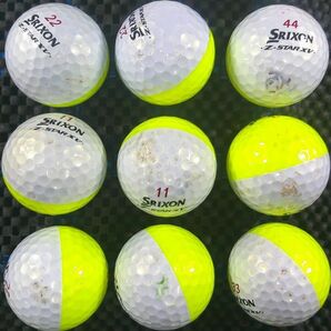 [E0A-05C] SRIXON Z-STAR XV DIVIDE 2023年モデル イエロー 16球 スリクソン ゼットスター ツートンカラー ロストボールの画像5