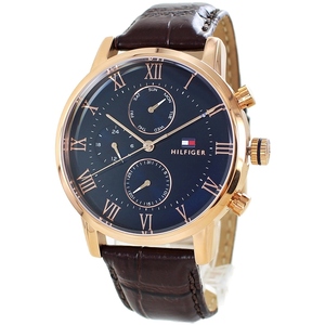  present Tommy Hilfiger wristwatch men's leather band Christmas present Valentine birthday present Father's day 