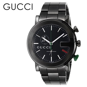 グッチ 腕時計 メンズ グッチ時計 G-クロノ クロノグラフ ラージウォッチ 44mm ブラック gucci プレゼント 誕生日プレゼント 父の日