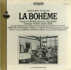 A00506029/●LP2枚組ボックス/Gabriele Santini「Puccini / La Boheme」