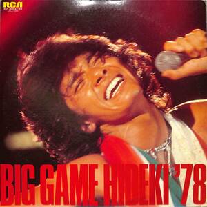 A00561518/LP2枚組/西城秀樹「Big Game Hideki 78 (1978年・RVL-2055～56・FOGHAT・BEE GEES・THE BEATLES・THE BANDなどカヴァー収録)」