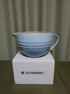 ルクルーゼ Le Creuset『ミキシングボウル 1,8リットル（コースタルブルー）』箱入・未使用 大型ミキシングボウル持ち手つき