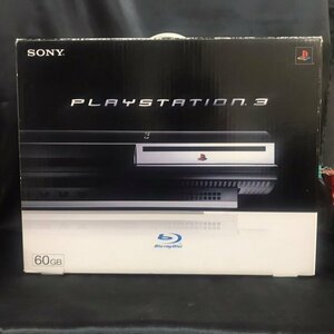 54●中古●PS3 60GB CECH A 00 動作確認済 USBケーブル欠品 箱イタミ有り●PS3●