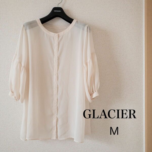 GLACIER シフォンブラウス M レディース カーディガン ブラウス