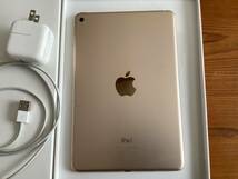 美品　Apple iPad mini 4 128GB A1538 ゴールド モデル 動作確認済 送料無料(即決の方プレゼント有り)_画像4