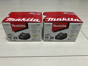  new goods unused Makita makita lithium ion battery 18V 6.0Ah BL1860B 2 piece set 