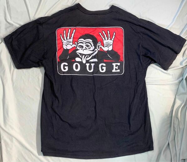 ◆レア！◆90’s GOUGE ＊BEN DAVIS ガウジー◆ベンデイビス ヴィンテージ＊プリントTシャツ Old Skate◆