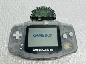 I♪ 通電品 Nintendo 任天堂 GAME BOYADVANCE ゲームボーイアドバンス GBA クリアカラー AGB-001 ワイヤレスアダプタ付き