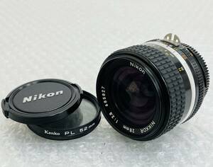I♪ Nikon ニコン 一眼レフ フィルムカメラ用レンズ NIKKOR 28㎜ 1:2.8 キャップ付き カメラ