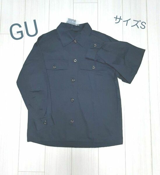 GU オーバーサイズシャツジャケット(S)