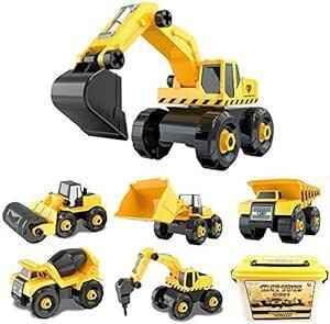 FlyCreat construction vehicle construction work vehicle work vehicle construction vehicle set .. car construction work car car toy minicar 6in1 DIY roller ka