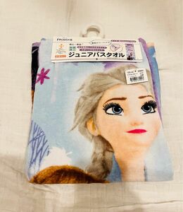 【新品】ディズニー　アナ雪　ジュニア　バスタオル