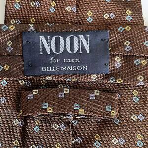 NOON for men BELLE MAISON、ヌーン ブラウンドットネクタイ