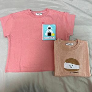 しまむら mimorand ミモランド おにぎり 絵本 仕掛け マリトッツォ サガラ刺繍 半袖 Tシャツ 100cm 新品 未使用