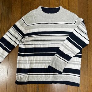 レディース　カットソー　長袖　トップス　トップバリュー　UNIQLO セーター ボーダー ニット