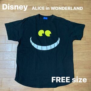 【古着】ディズニー チシャ猫 ビッグシルエットTシャツ 不思議の国のアリス