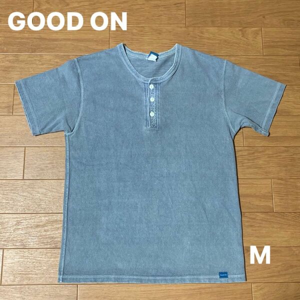 【古着】Good On グッドオン ヘンリーネック Tシャツ USA製 アメカジ