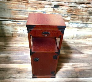  antique /.. furniture / telephone stand / storage shelves / interior 