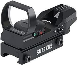 Sutekus 【1 マルチドット 照準器 ドットサイト 2色 4パターン 20mmレール規格対応[正規品] (照準器本体のみ