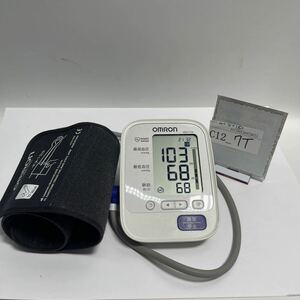「C12_7T」OMRON オムロン 自動電子 血圧計 上腕式血圧計 HEM-7132 動作品　現状出品(240518)