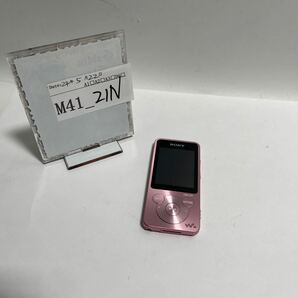 「M41_2N」ソニー ウォークマン NW−S15 16GB ピンク 動作品SONY WALKMAN デジタルメディアプレーヤー 充電器無し　本体のみ(240522)