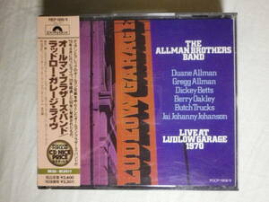 『The Allman Brothers Band/Live At Ludlow Garage 1970(1990)』(1991年発売,POCP-1908/9,廃盤,国内盤帯付,歌詞付,レア盤,2CD)