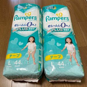 パンパース　テープ　L44枚 パンパース さらさらケアパンツ　2袋 パンパース