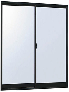 アルミサッシ YKK フレミング 半外付 引違い窓 W730×H970 （06909）単板