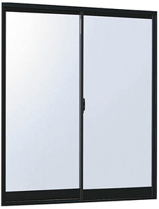 アルミサッシ YKK フレミング 半外付 引違い窓 W640×H970 （06009）単板