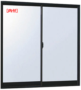 アルミサッシ YKK フレミング 内付 引違い窓 W1235×H1370 （11913）単板