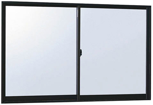  aluminium sash YKKfreming half out attaching double sliding window W1820×H970 (17809). layer 