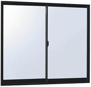 アルミサッシ YKK フレミング 半外付 引違い窓 W1235×H1170 （11911）単板