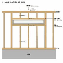 アルミ樹脂複合サッシ YKK 装飾窓 エピソードNEO 横スリットFIX窓 W780×H253 （074018） 複層_画像6