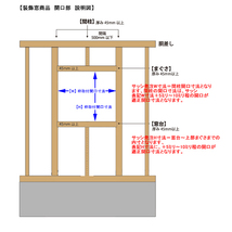 アルミサッシ YKK 装飾窓 フレミング 縦滑り出し窓 W300×H970 （02609） 複層_画像6