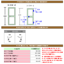 LIXIL 取替用 勝手口ドア(扉本体のみ) DW701～865×DH1701～1800 （左記サイズ間にてオーダー価格）_画像5