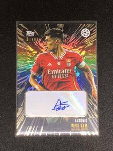 91/99 アントニオシルバ TOPPS GOLD ANTONIO SILVA BENFICA ベンフィカ 直筆サインカード 