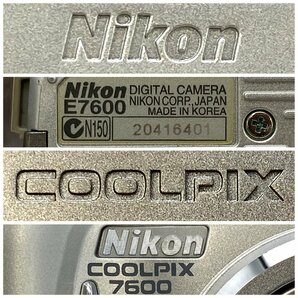 1円～/Nikon/ニコン/COOLPIX/クールピクス/E7600/箱・付属品付/デジタルカメラ/デジカメ/シャッターOK/通電確認済/ジャンク/HM138の画像8