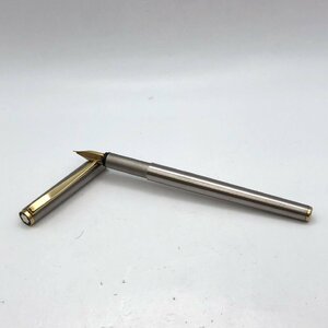 1円～/MONTBLANC/モンブラン/シルバー×ゴールドカラー/ペン先/585/万年筆/文房具/筆記用具/ジャンク/H018