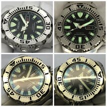 1円～/SEIKO/セイコー/ブラックモンスター/DIVER’S/7S26-0350/3針/デイデイト/ラウンド/200ｍ/自動巻/メンズ腕時計/稼動品/ジャンク/T091_画像6