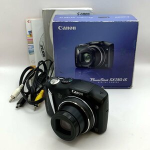 1円～/CANON/キャノン/PowerShot/SX130/IS/箱・付属品付/コンパクトデジタルカメラ/デジカメ/シャッターOK/通電確認済/ジャンク/I102