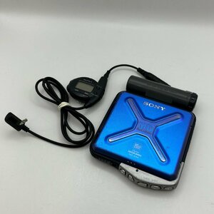 SONY/ソニー/MDプレーヤー/WALKMAN/ウォークマン/MZ-E44/付属品付/オーディオ機器/通電確認済/ジャンク/K049