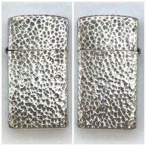 1円～/ZIPPO/ジッポー/STERLING/スターリング/スリム/シルバーカラー/ライター/煙草/喫煙具/喫煙グッズ/火花OK/コレクション/ジャンク/H051_画像2