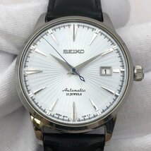 1円～/SEIKO/セイコー/6R15-01S0/23石/3針/デイト/シルバーカラー/ラウンド/裏スケ/自動巻/メンズ腕時計/稼動品/ジャンク/T128_画像5