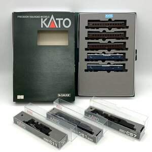 1円～/KATO/2002 C11/2006-1 D51標準形/2007 C57/10-210/車両ケース 電・気動・客車7両用/4点/まとめ/Nゲージ/鉄道模型/ジャンク/I122