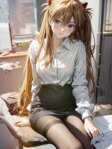 A246　新世紀エヴァンゲリオン 惣流・アスカ・ラングレー 同人 ポスター A4 光沢紙 美少女 アニメ イラストアート