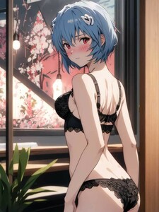 aya248★全て一点物★ 新世紀エヴァンゲリオン 綾波レイ ayanami 同人 ポスター A4 光沢紙 美少女 アニメ イラストアート