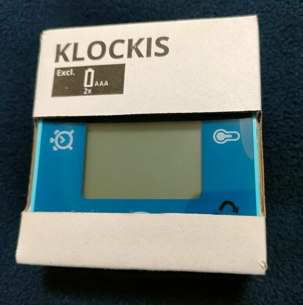 【新品 未開封品】IKEA 時計 KLOCKIS クロッキス ブルー