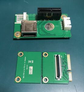 pcieオス-メス延長ケーブル　pci express×1 ジャンク