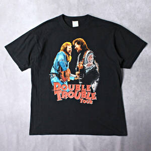 90s USA製 ビンテージ Tシャツ DOUBLE TROUBLE TRAVIS TRITT MARTY STUART カントリーミュージック