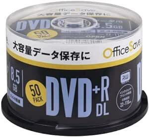 オフィスセーブ(OfficeSAVE) OfficeSAVE 1回記録用 DVD+R DL 8.5GB 50枚 ホワイトプリンタブ